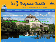 Tablet Screenshot of canoes-3drapeaux.fr